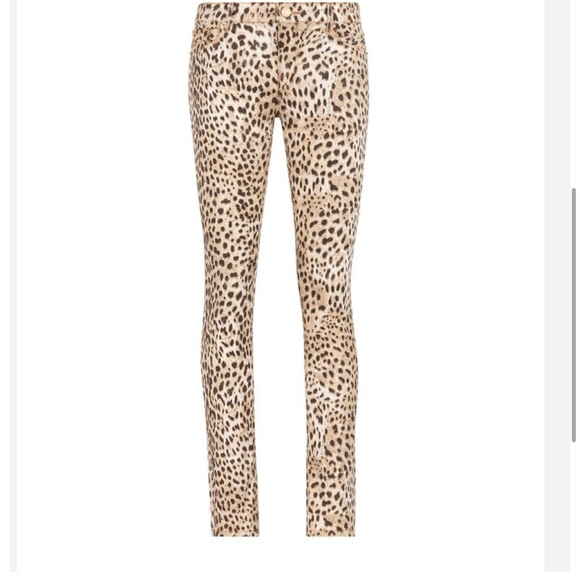 Roberto Cavalli Animal Print Skinny Jeans NWT - Picture 5 of 8